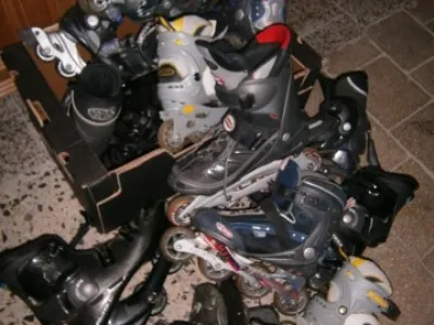 inline brusle, různé velikosti