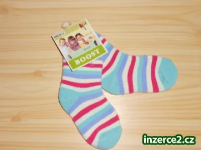 Proužkaté ponožky Boost, vel. 26-28