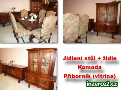 Prodej jídelní sestavy z masivu, doprava možná
