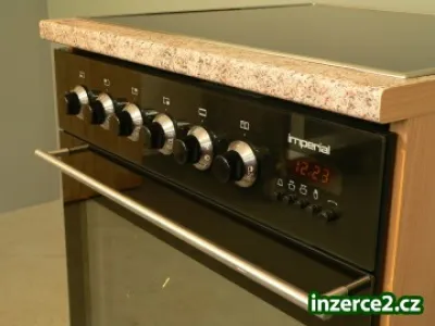 Černý vestavný sporák Imperial(Miele)H3364U