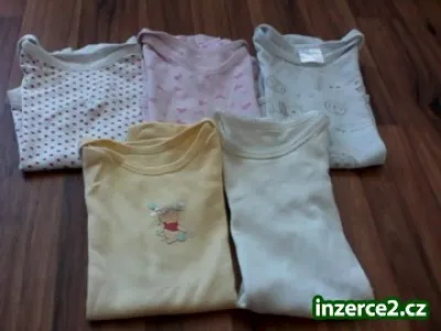 Sada 5 ks body s krátkým růkávem - vel. 12-18 měs.