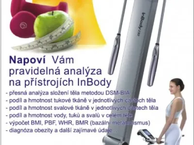 HUBNUTÍ - Analýza složení těla -  i  jako dárkový vánoční poukaz
