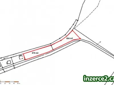 Prodej pozemku na výstavbu chaty, Domašov nad Bystřicí, okr. Olomouc