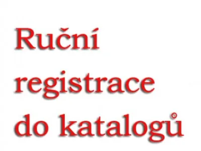 Ruční registrace do katalogů
