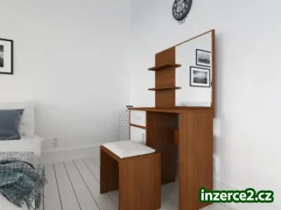 Kosmetický toaletní stolek + taburet, úplně nový