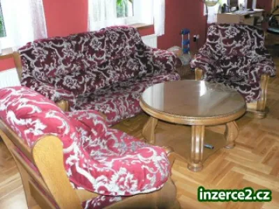 Sedací souprava z masivu