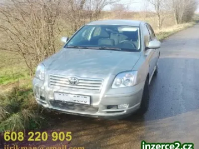 Toyota Avensis 1.8i 129k, 65tis.km, koupeno v ČR 2. majitel, r.2004
