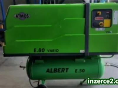 Zánovní šroubový kompresor Atmos E.80 Vario s frekvenčním měničem