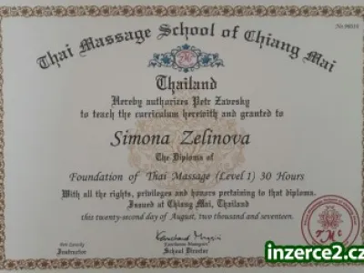 Certifikovaný kurz  Thai Yoga Massage