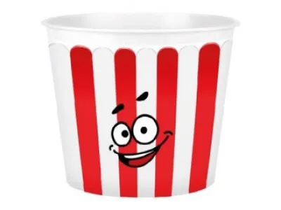 Kelímek na popcorn-Smajlík